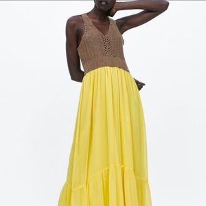 Brand new with tag Zara crochet dress. Size Medium
